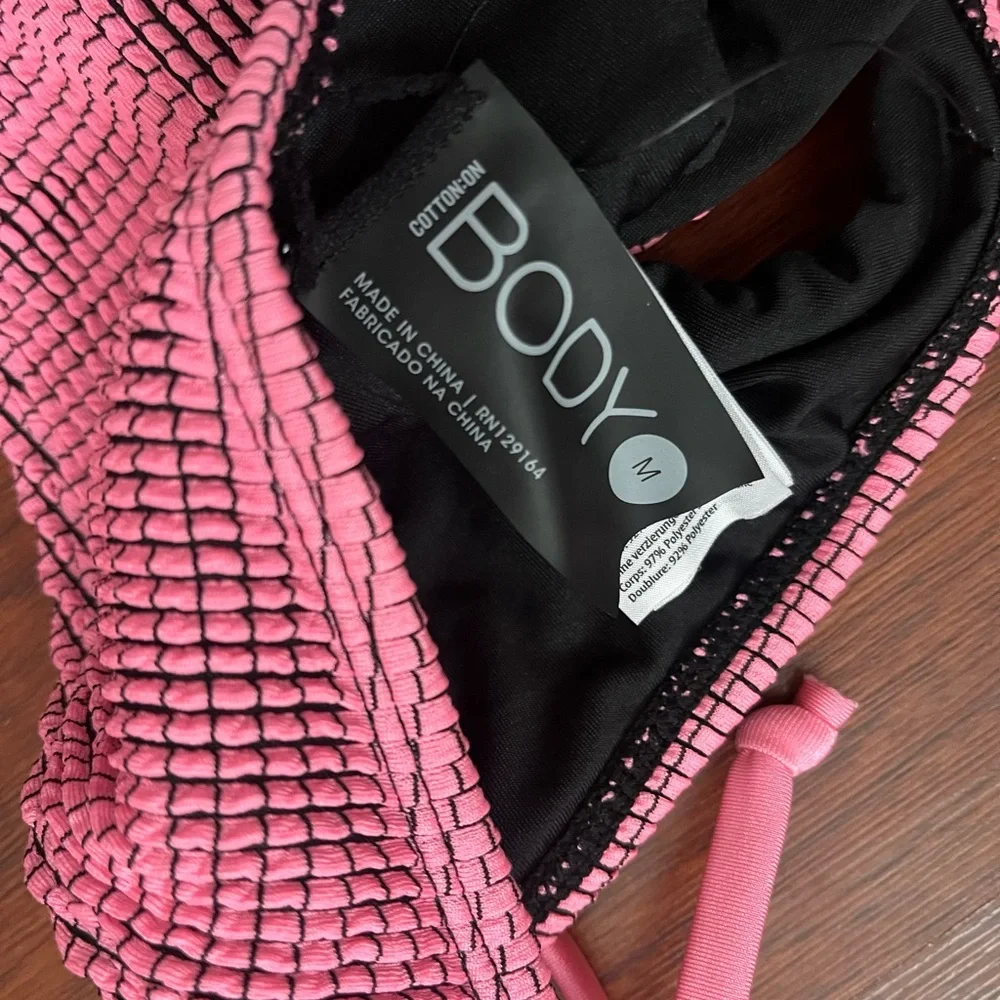 Pink Checkered Bikini Set - Picture 4 of 4